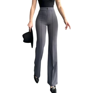 Kadınyüksek Bel Nervür Dikişli Toplarlayıcı Pantolon