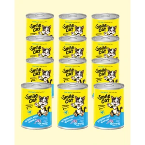Smile Cat Konserve Yetişkin Kedi 400gr Ton Balıklı Mama 12 Adet
