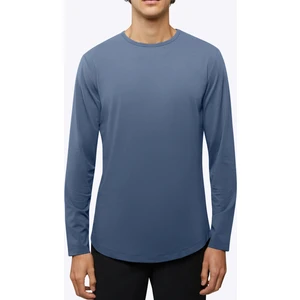 Uzun Kollu Tişört Basic Bisiklet Yaka Erkek T-Shirt | Oval Kesim Regular Fit TBL5001