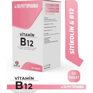 Dr. Phytopharma Sitikolin ve Vitamin B12 Içeren Takviye Edici Gıda 60 Tablet