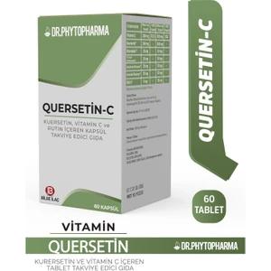 Dr. Phytopharma Quercetin, Vitamin C, Bromelain ve Rutin Içeren 60 Kapsül Takviye Edici Gıda
