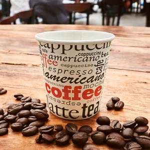 Espresso-Türk Kahvesi-Americano Tek Kullanımlık 4 Oz 100 Adet Karton Bardak