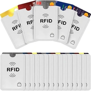 Mega Oto Market Manyetik Kredi Kartı Koruyucu Temassız Engelleyici Rfid Alüminyum 10 Adet