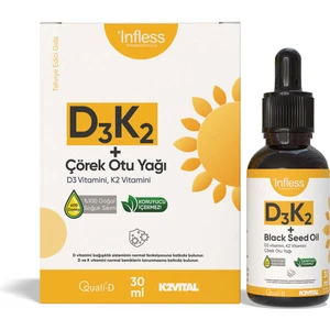 Vitamin D3 K2 + Çörek Otu Yağı 30 ml