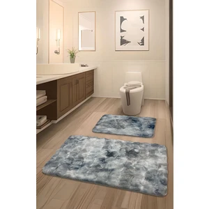 Feel Home Bubble Tavşan Tüyü, Kaymaz Taban, Süper Soft, Ultra Lüks, Makinede Yıkanabilir 2'li Banyo Paspası