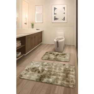 Feel Home Bubble Tavşan Tüyü, Kaymaz Taban, Süper Soft, Ultra Lüks, Makinede Yıkanabilir 2'li Banyo Paspası