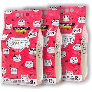3 Adet Bastet Tozsuz Kedi Kumu Poşet 8 Lt