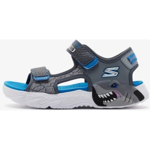 S-Lights: Creature-Splash Büyük Erkek Çocuk Gri Işıklı Sandalet 400614l Ccbl