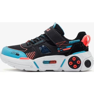 Gametronix 2.0 Büyük Erkek Çocuk Siyah Spor Ayakkabı 402270L Bkmt