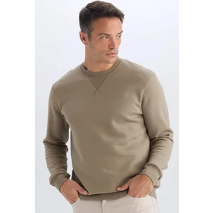 Regular Fit Bisiklet Yaka Kalın Basic Düz Sweatshirt T3777AZ25SP