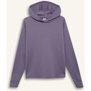 DeFactoFit Standart Fit Kapüşonlu Skuba Dalgıç Kumaş Sporcu Basic Düz Sweatshirt A5626AX25SP