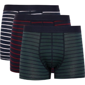 Regular Fit Çizgili 3'lü Boxer E2916AX25SP