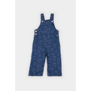 Kız Bebek Kalp Desenli Salopet Jean Tulum E0450A525SP