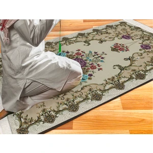 Kadife Lüks Seccade Keten Astarlı Namazlık 70x120 cm