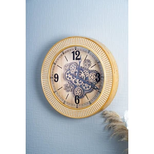 Dekoratif Çarklı Duvar Saati - 59  cm