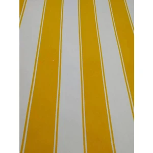 Gencer Home Balkon Perdesi Kuş Gözü Ölçü Seçenekli Sarı Beyaz