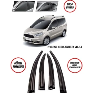 Ford Courier Oto Cam Rüzgarlık 4lü Takım