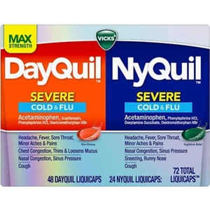 Dayquil And Nyquil Severe Cold Flu 72 Liquicaps
