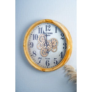 Dekoratif Çarklı Duvar Saati - 62  cm
