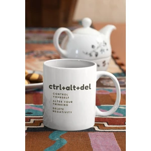Ctrl Alt Del Baskılı Kupa - Control Yourself