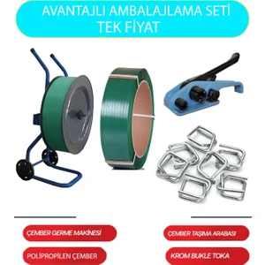 Kazançlı 16'lık Polyester Çember Kullanım Seti