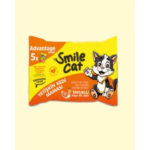 Smile Cat Flowpack 425gr (5*85gr) Yetişkin Kedi Tavuklu Mama
