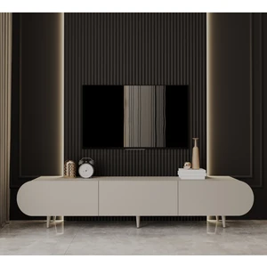 Regulus Mdf 3 Kapaklı Ahşap Ayaklı 180  cm  Country Tv Ünitesi