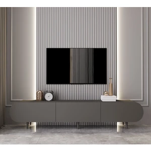 Regulus Mdf 3 Kapaklı Ahşap Ayaklı 180  cm  Country Tv Ünitesi