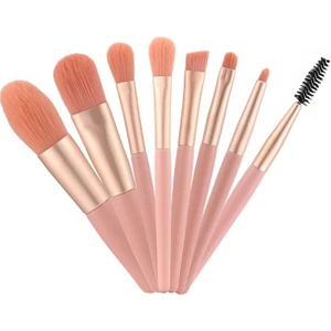 8 Parça Makyaj Fırçası Seti Fondöten Far Pudra Eyeliner Kaş  Fırça Set CIN831PM