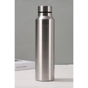 Çelik Gri 1000 ml Spor Matara Suluk CIN907