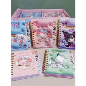 ÖZ OFİS Kuromi,my Melodı,cınnamoroll,pochacco Ayraçlı Defter (1 Adet)