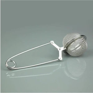 304 Kalite Paslanmaz Çelik Bitki Çayı Demleme Süzgeci Maşalı Çay Süzgeci 18-10 Krom Çelik