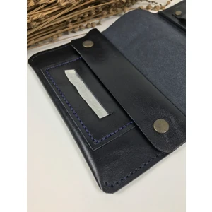 Tütün Kesesi Lacivert Renk Hakiki Deri