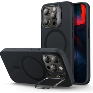 Apple iPhone 15 Pro Max Kılıf Cloud Soft HaloLock MagSafe Kickstand - Siyah
