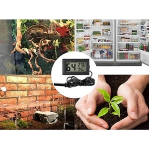 LCD Dijital Ekranlı Nem Ölçer Sıcaklık Ölçer Ev Bebek Odası Termometre Higrometre Akvaryum Kuluçka