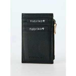 Siyah Kadın Kartlık Frk 522 Flt Deri Siyah