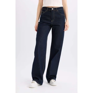Straight Wide Yüksek Bel Uzun Jean Pantolon D5123AX25SP