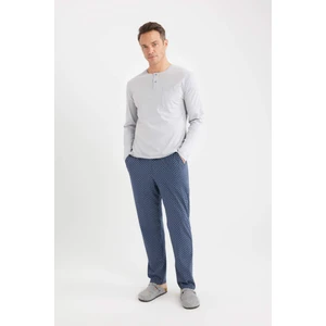 Regular Fit Kareli Cepli Pijama Altı D8227AX24WN