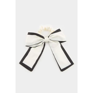 Kadın Beyaz Fiyonk Lastik Toka E3081AXNS