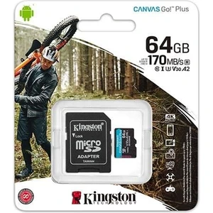 Kıngston 64GB Mıcrosd Canvas Go  SDCG3/64GB Hafıza Kartı