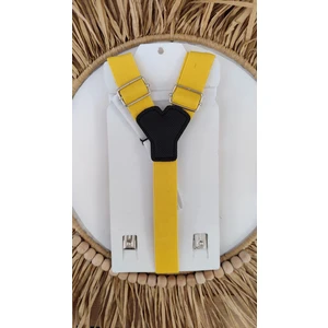 Sarı Çocuk Askı Papyon Seti (1-9 Yaş)