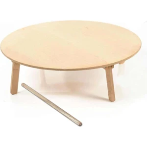 Oklava Hediyeli Ø60CM Katlanır Yufka Açma Tahtası Mdf Ahşap Sofra Kaydırmaz Yüzeyle Tam Profesyonel