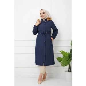 Kiraz Büyük Beden Kadın Kışlık Bonded Mont