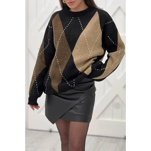 Foni Fashion Baklava Desen Triko