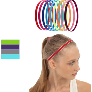 4'li Paket Silikonlu Kaydırmaz Sporcu Saç Bandı Slikonlu Saç Tokası 4 Farklı Renk