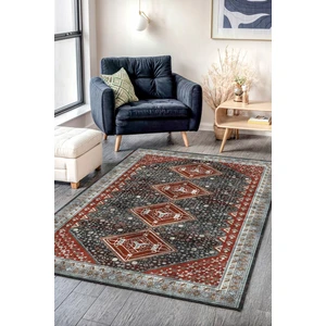 Melaris Halı Vintage Eskitme Bohem Yıkanabilir Şönil Kilim Pamuk Taban Dokuma Halı Oturma Odası Salon Balkon Mutfak Halısı
