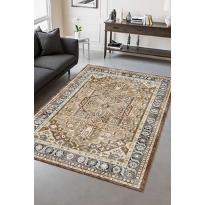 Melaris Halı Vintage Eskitme Bohem Yıkanabilir Şönil Kilim Pamuk Taban Dokuma Halı Oturma Odası Salon Balkon Mutfak Halısı