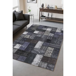 Melaris Halı Uraz Eskitme Patchwork Yıkanabilir Şönil Kilim Pamuk Taban Dokuma Halı Oturma Odası Salon Balkon Mutfak Halısı