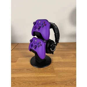 Özel Tasarım Ikili Xbox Kol Tutucu ve Kulaklık Standı, Ikili Xbox Kol Standı Ikili Joystick Standı