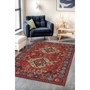 Melaris Halı Vintage Eskitme Bohem Yıkanabilir Şönil Kilim Pamuk Taban Dokuma Halı Oturma Odası Salon Balkon Mutfak Halısı